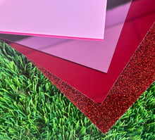 Load image into Gallery viewer, Valentine's Day Pack - 4 Acrylic Sheets - 11.75" x 19"