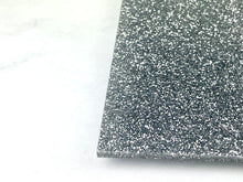 Load image into Gallery viewer, Silver Glitter Acrylic Sheets - 11.75" x 19"