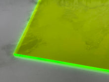 Load image into Gallery viewer, Neon Green Acrylic Sheets - 11.75&quot; x 19&quot;
