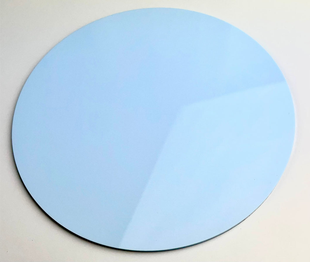 Pastel Blue Bell Blue Acrylic Circle Blank Sheets – OPC Plastics
