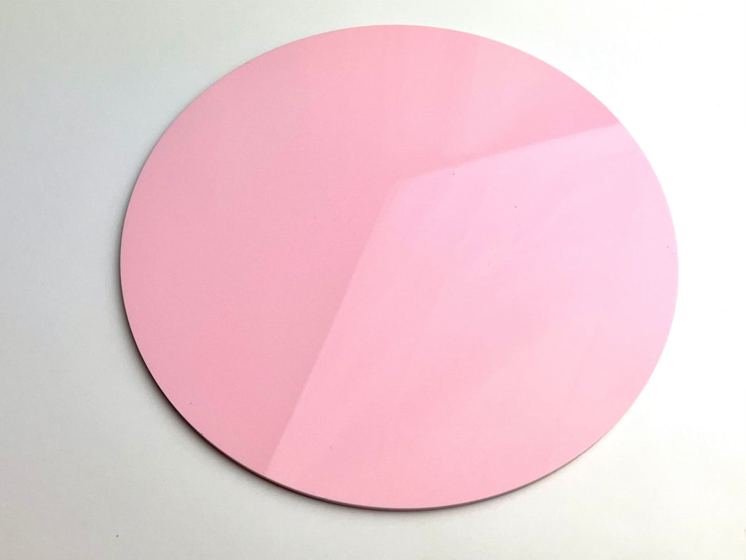 Pastel Rose Pink Acrylic Circle Blank Sheets – OPC Plastics